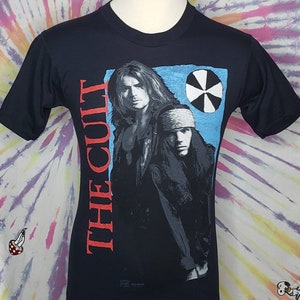 VINTAGE The CULT Ceremonial Stomp MEDIUM Screen Starts Concert Tour T Shirt 1991