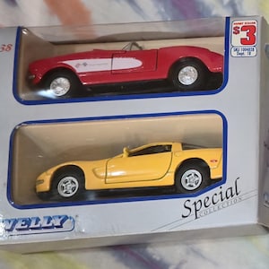 VINTAGE Classic Car Die Cast Metal WELLY 6 Pack