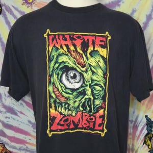 VINTAGE White Zombie 1997 XL Concert Tour T Shirt GIANT