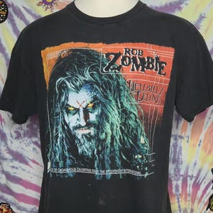 VINTAGE Rob Zombie Hellbilly Deluxe 1998 XL Concert Tour T Shirt