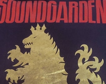 VINTAGE Soundgarden Knights of the Soundtable XXL Mega Rare Promo T Shirt ANVIL 1993