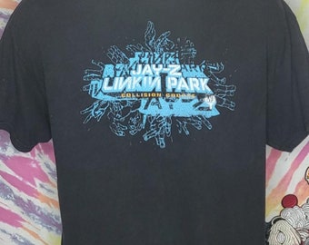 VINTAGE Linkin Park JAYZ Collision Course 2004 XL T Shirt - Etsy