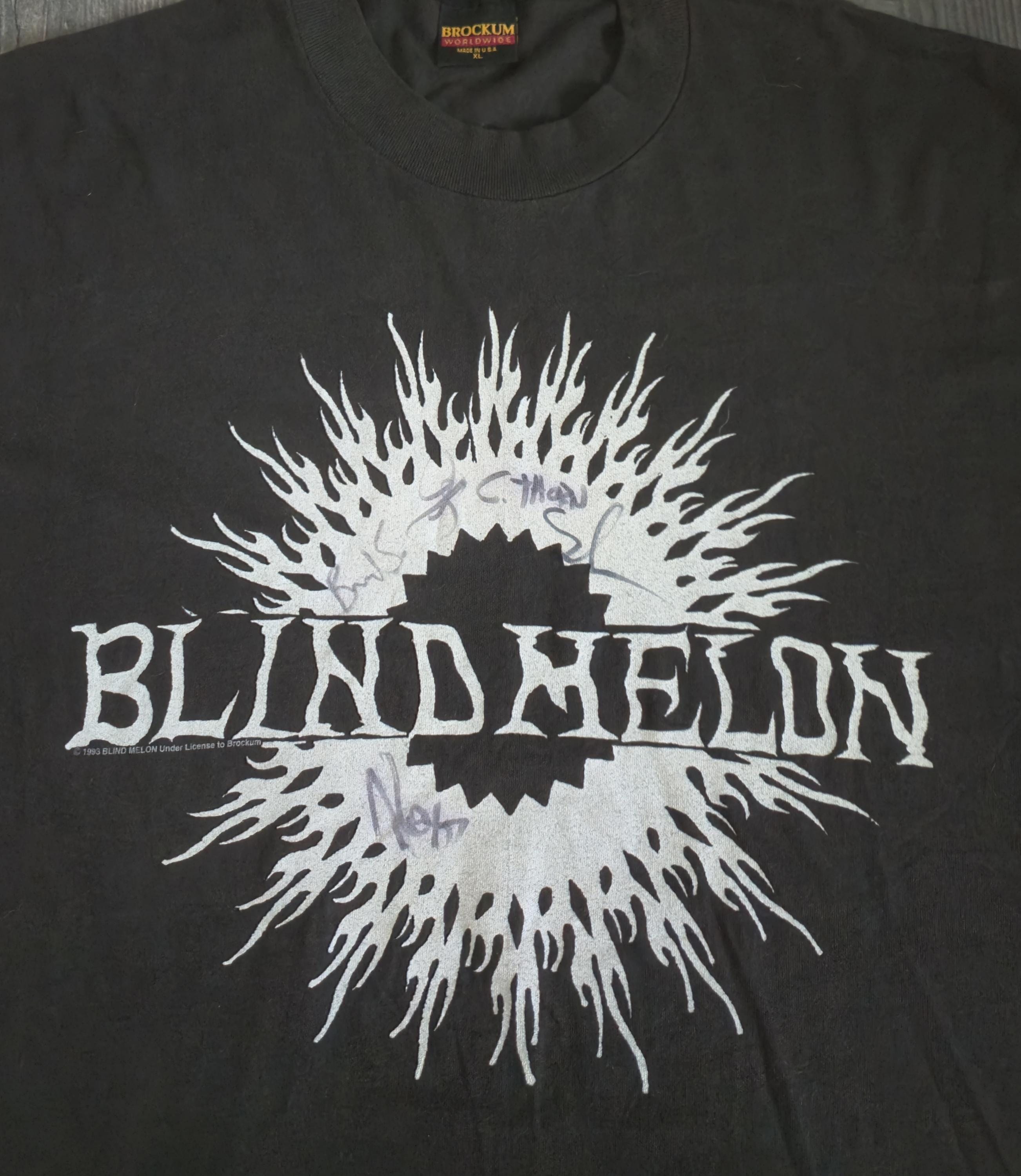 VINTAGE Blind Melon XL 1993 AUTOGRAPHED Brockum Tour T Shirt - Etsy