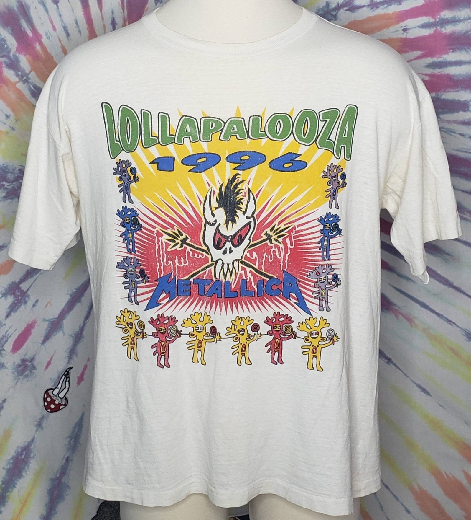 VINTAGE Lollapalooza 1996 Metallica Soundgarden LARGE Concert Tour 