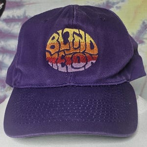 VINTAGE Blind Melon RARE Purple Rainbow Baseball Cap 1990 display picture 3