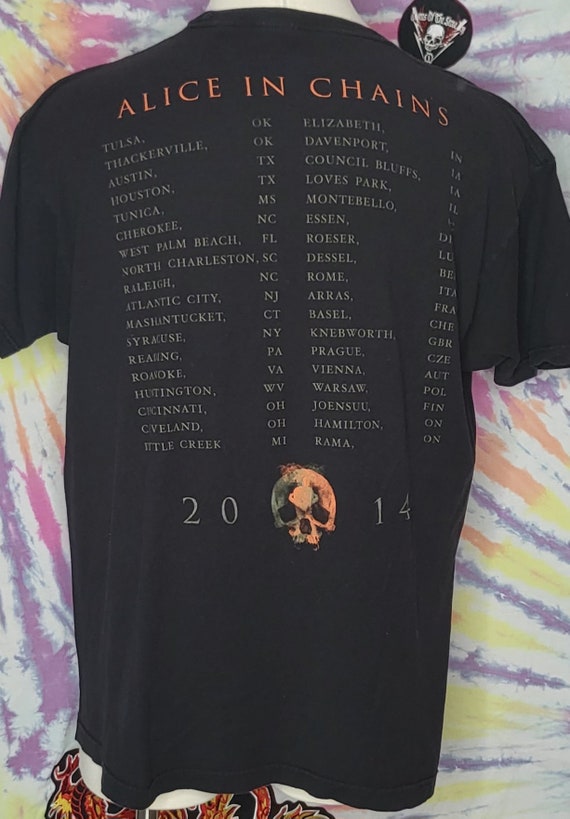 AUTHENTIC Alice in Chains Hollow XXL Concert Tour T Shirt 2014 - Etsy