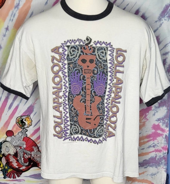 VINTAGE Lollapalooza '95 XL Concert Tour T Shirt G