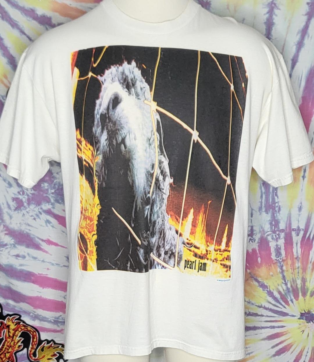 Pearl Jam 1993 Tour T-Shirt Size L, Rock Band Vintage Single