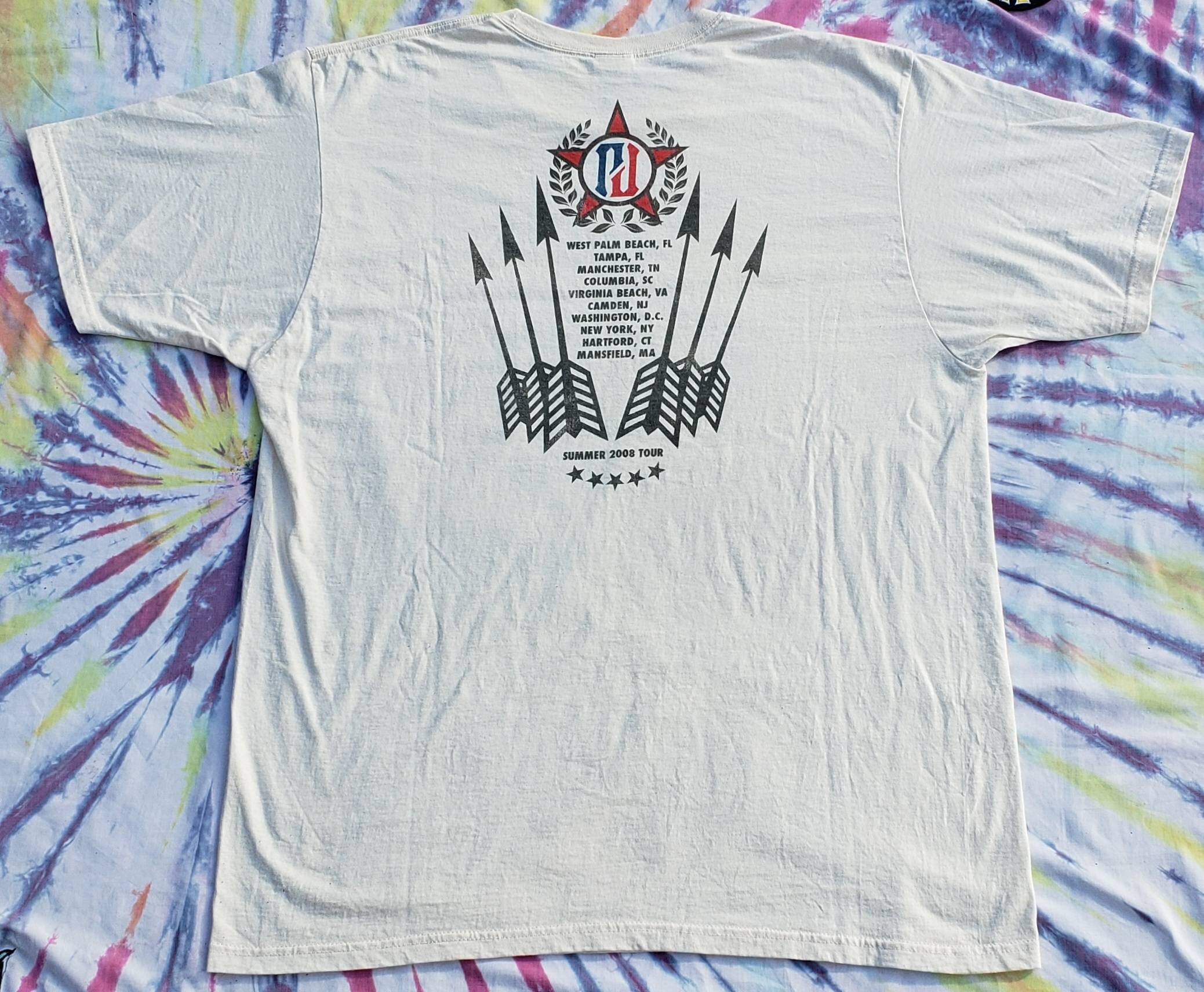 VINTAGE Pearl Jam 2008 XL Concert T Shirt ANVILORGANIC | Etsy