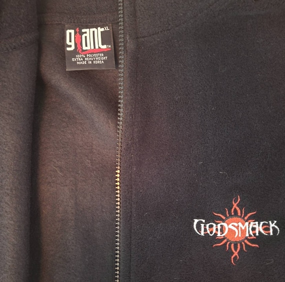 Vintage GODSMACK XL Rare Fleece Vest by GIANT - image 2