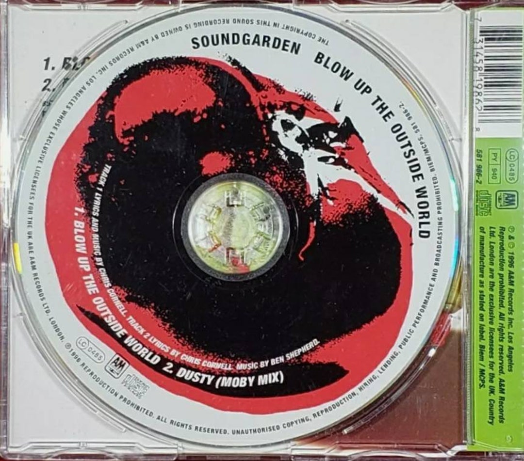 Soundgarden UK CD Single Blow up the Outside World NM 96 - Etsy
