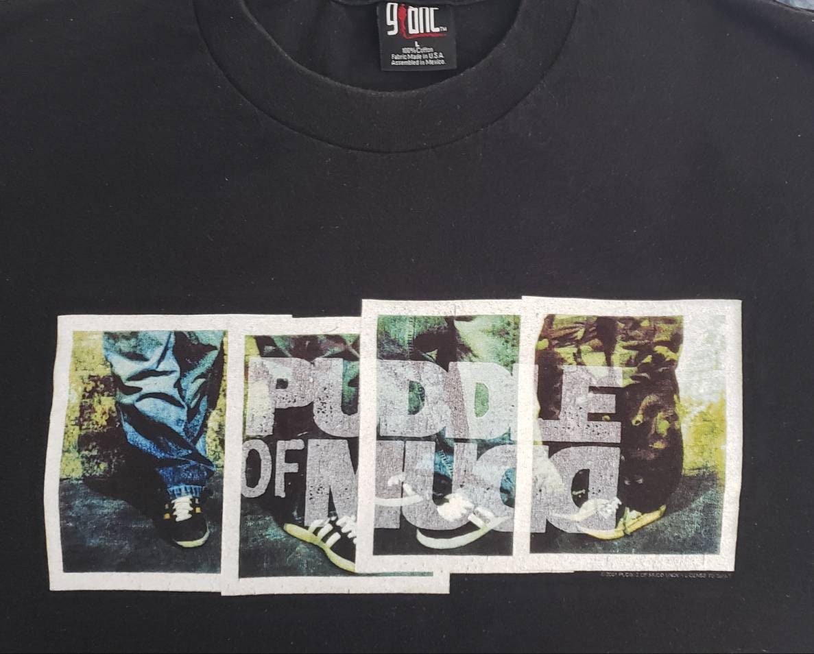 VINTAGE Puddle of Mudd 2 Sided LARGE Concert T Shirt GIANT