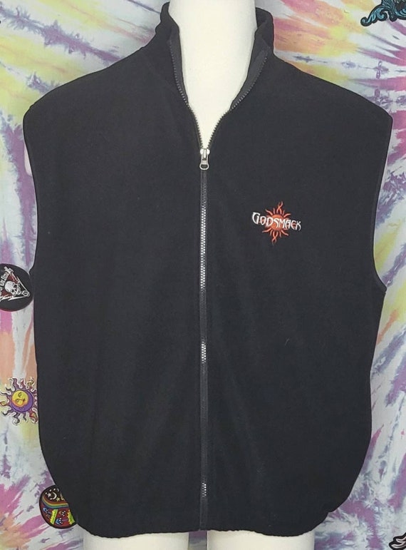 Vintage GODSMACK XL Rare Fleece Vest by GIANT - image 3