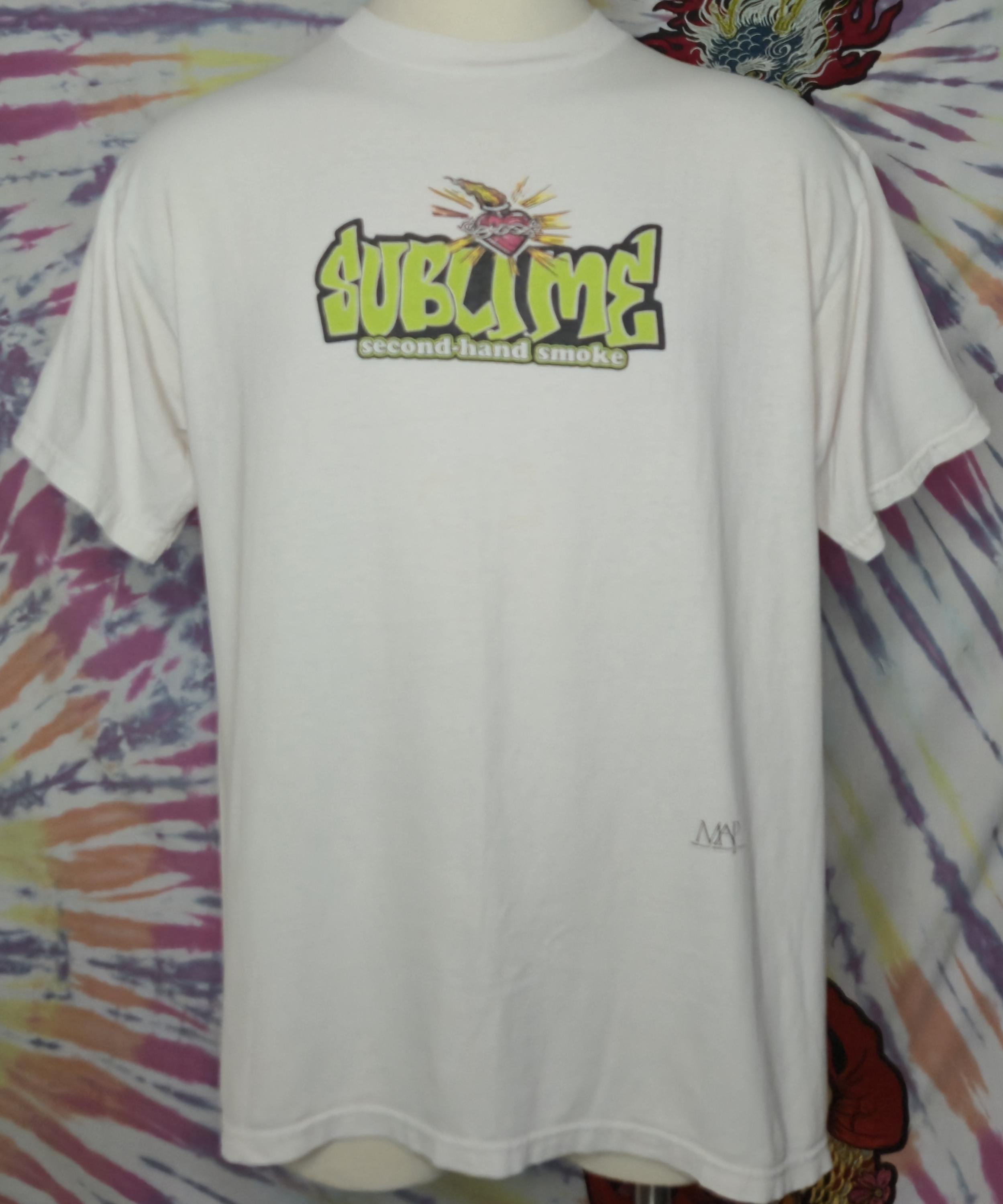 Vintage SUBLIME Second Hand Smoke XL T Shirt 1990's TULTEX - Etsy