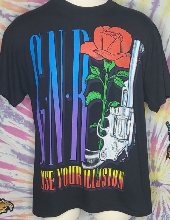 VTG Guns N Roses XL Use Your Illusions BROCKUM 91 92 93 Concert 