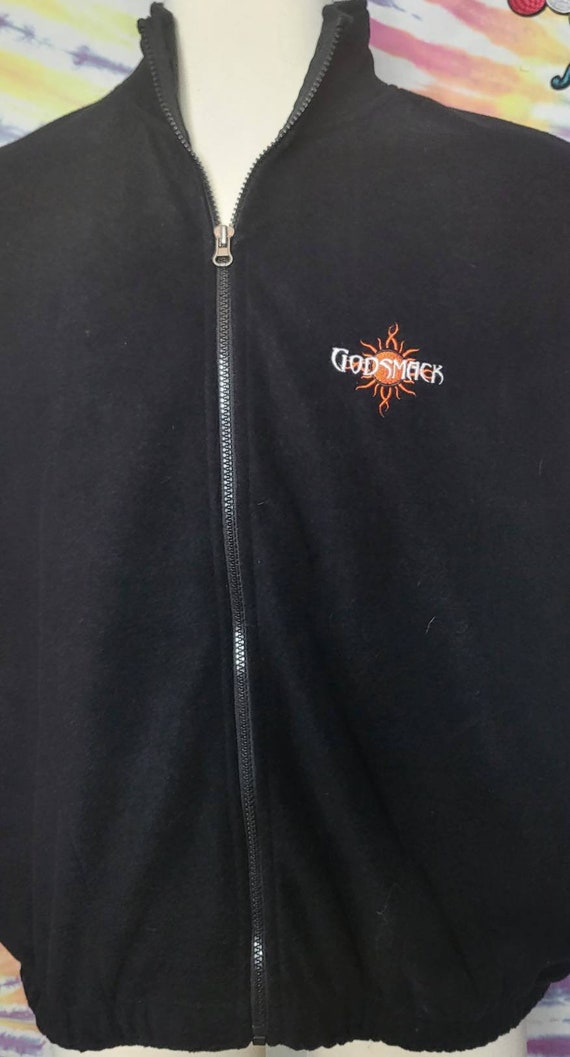 Vintage GODSMACK XL Rare Fleece Vest by GIANT - image 8