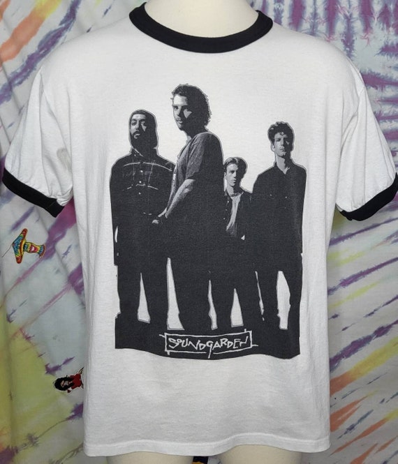 VINTAGE Soundgarden XL Ringer SUPERUNKNOWN Concert Tour T Shirt 