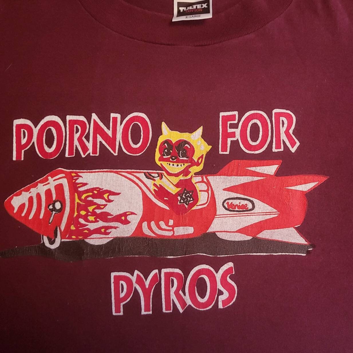 RARE Vintage Porno for Pyros XL Long Sleeve Concert Tour T Shirt TULTEX  1990s - Etsy Israel