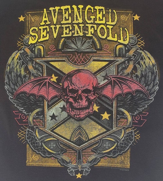 AUTHENTIC Avenged Sevenfold WHITE ALBUM Large Concert Tour T 