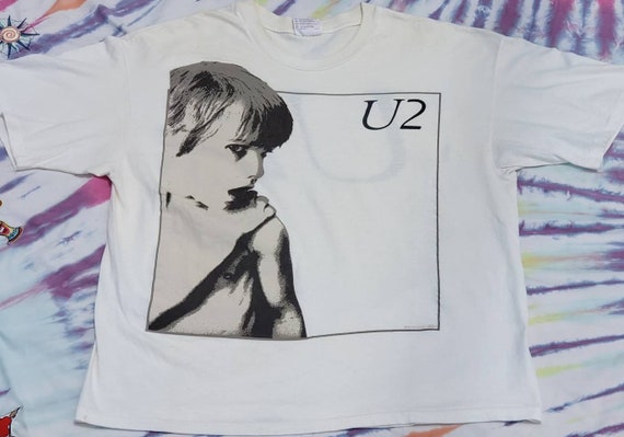 u2 war t shirt vintage