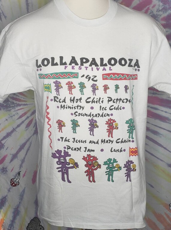 Vintage Lollapalooza 1992 XL 2 Sided Concert Tour