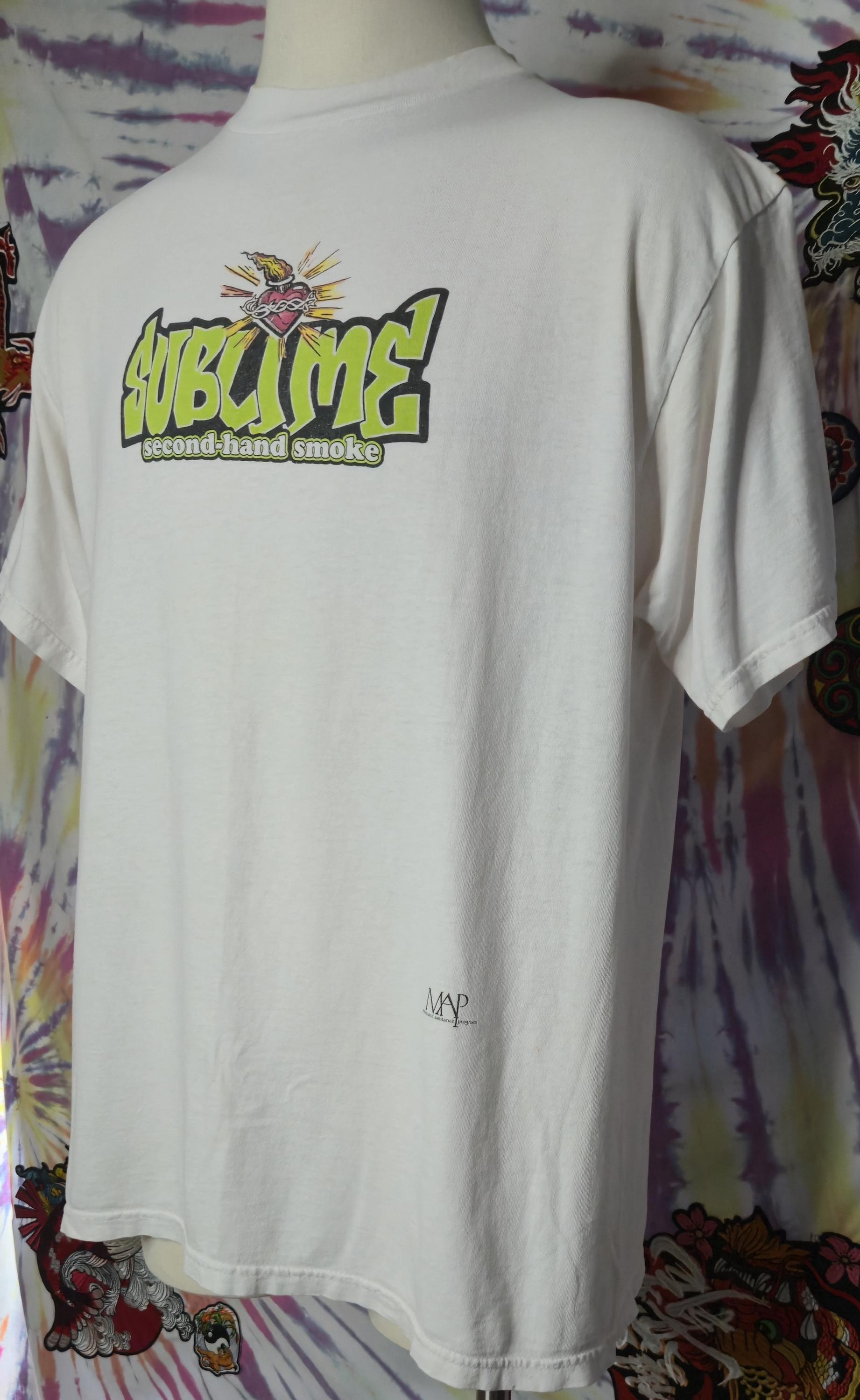 Vintage SUBLIME Second Hand Smoke XL T Shirt 1990's TULTEX - Etsy