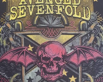 AUTHENTIC Avenged Sevenfold WHITE ALBUM Large Concert Tour T 