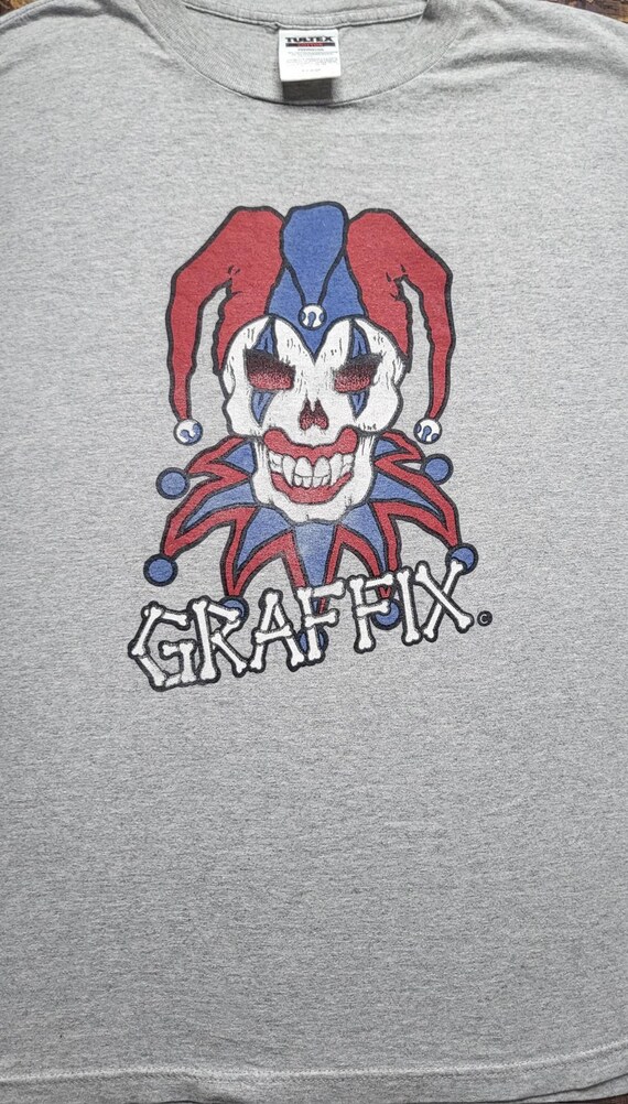VINTAGE Graffix Clown Jester 1994 XL T Shirt TULTEX - Etsy
