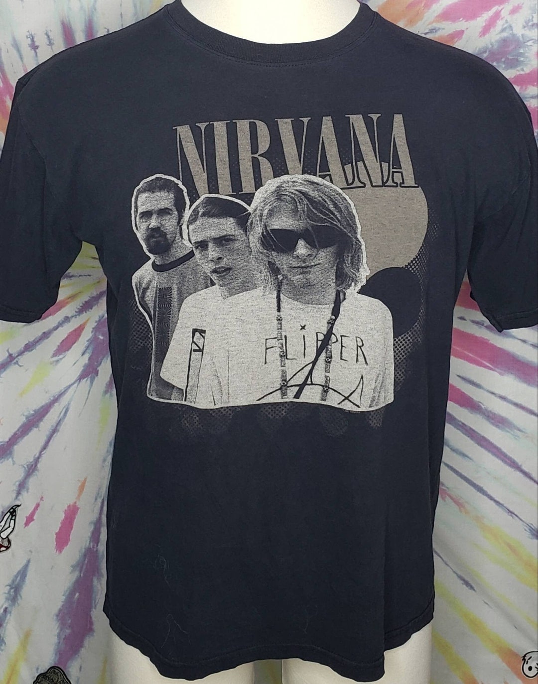 NIRVANA Kurt Cobain LARGE Flipper T Shirt ANVIL 2007 - Etsy