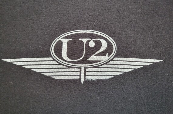 Vintage U2 ZooTV Era Logo SMALL T Shirt 1992 RARE - image 7