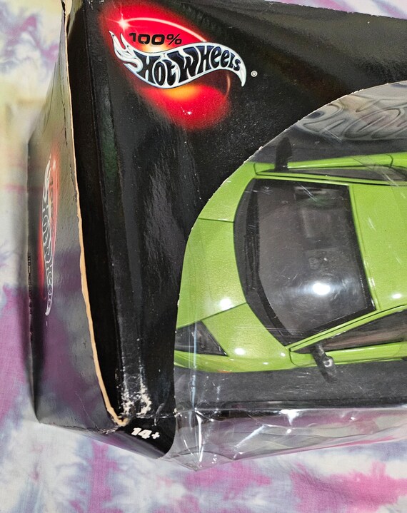 Voiture Miniature Lamborghini Murcielago Verte 1/18 – Hot Wheels Elite, Collection | Occasion, Modèle Rare