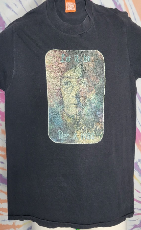 VINTAGE John Lennon LARGE Single Stitch Transfer S