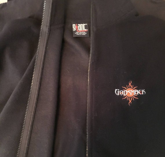 Vintage GODSMACK XL Rare Fleece Vest by GIANT - image 5