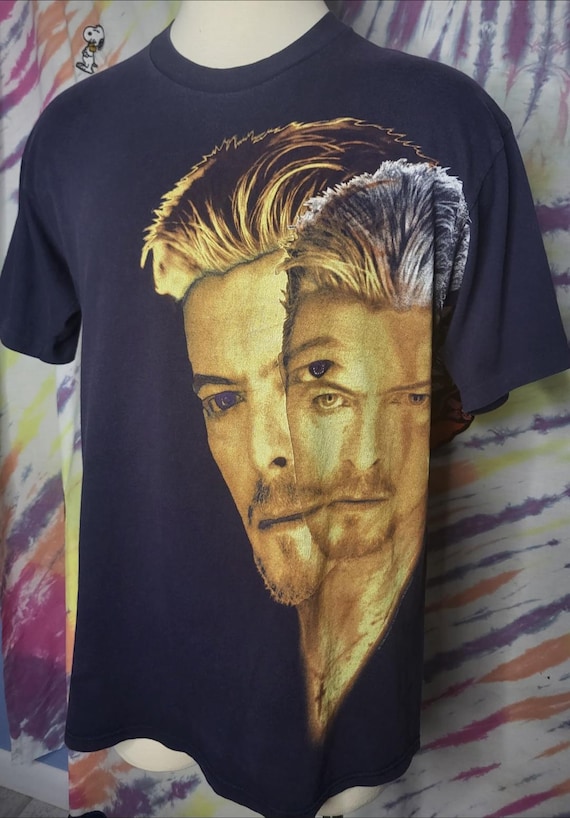 T-Shirt Uomo David Bowie 'Photo' – Bianca, Regular Fit, Stampa Frontale, Merch Ufficiale, Girocollo - 3