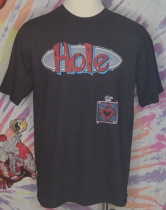 Vintage HOLE Courtney Love XL Concert Tour T Shir… - image 1