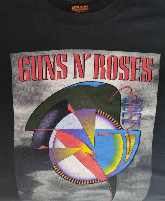 VTG Guns n Roses XL Coma World Tour Concert T Shirt B… - Gem