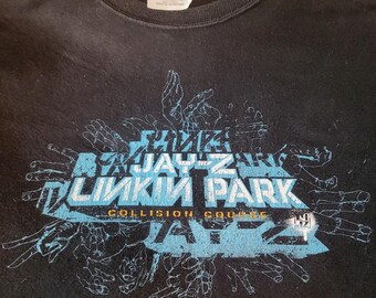 VINTAGE Linkin Park JAYZ Collision Course 2004 XL T Shirt - Etsy