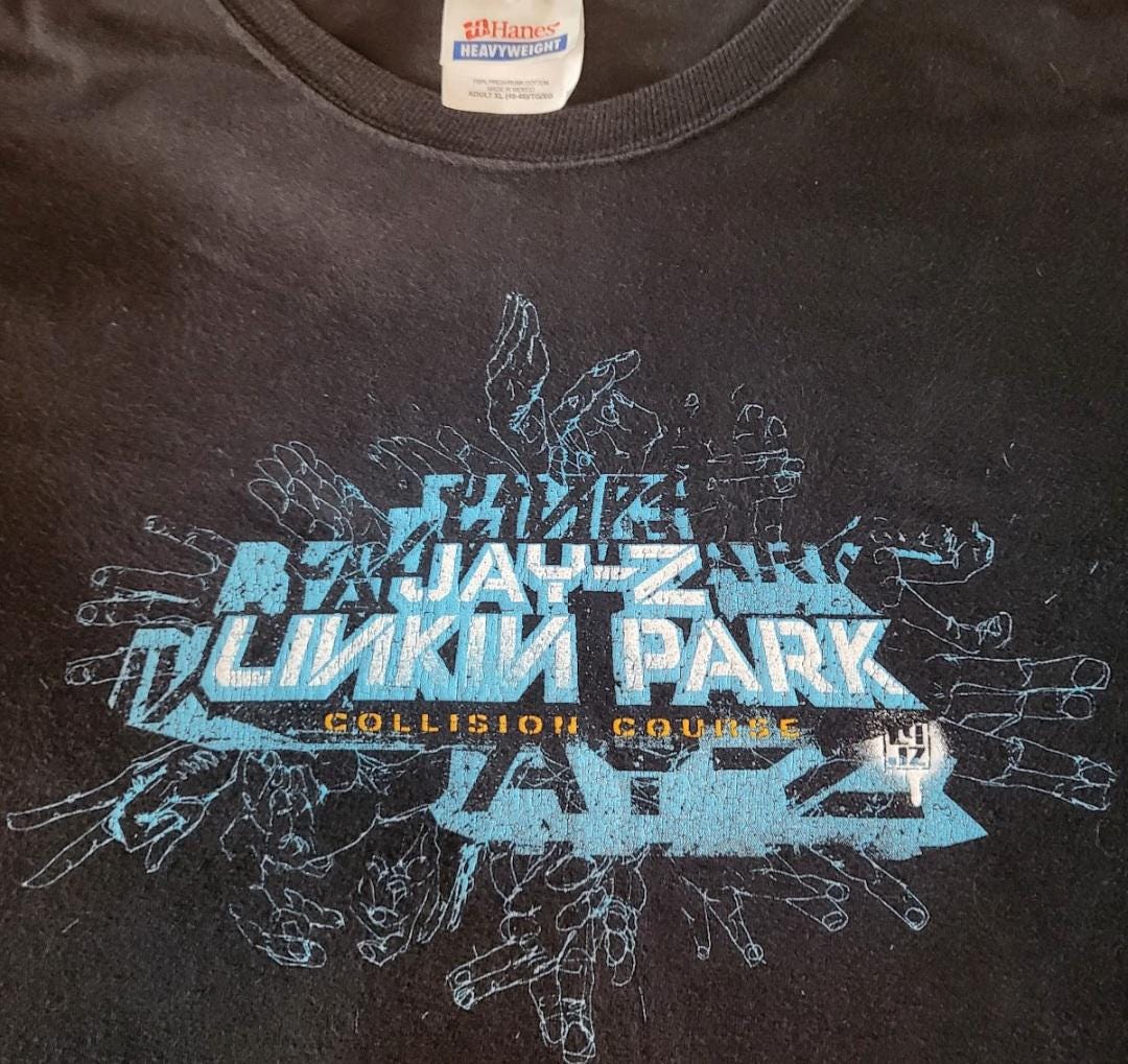 VINTAGE Linkin Park JAYZ Collision Course 2004 XL T Shirt - Etsy