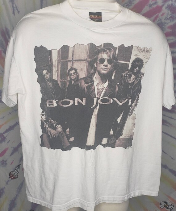 BON JOVI XL Concert Tour T Shirt by Brockum 1992