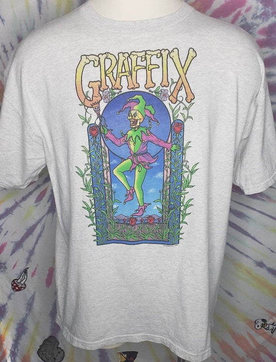 Vintage 90s Graffix Bong Company Jester Clown Black Graphic