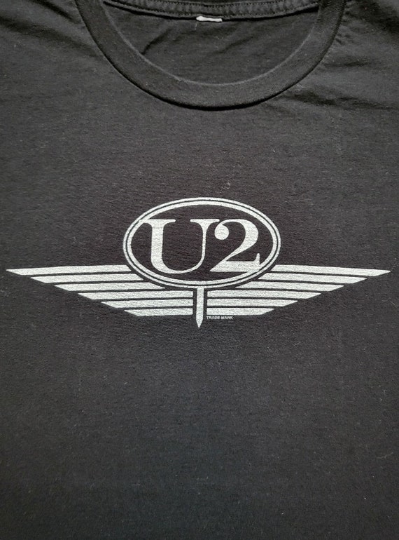 Vintage U2 ZooTV Era Logo SMALL T Shirt 1992 RARE - image 5
