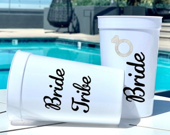 Personalized Tumblers, Stadium Cup, Reusable Plastic Cup, Solo Cup White Black Party Cup, 21st birthday cup, Dirty 30, custom cups, 16 oz.