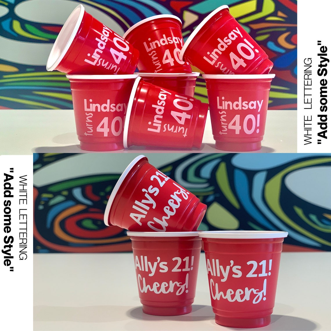 personalized plastic shot glasses
