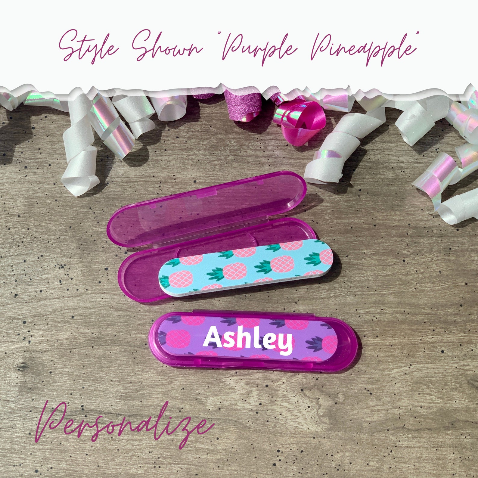 Personalized Nail File With Case Personalized Gifts Etsy