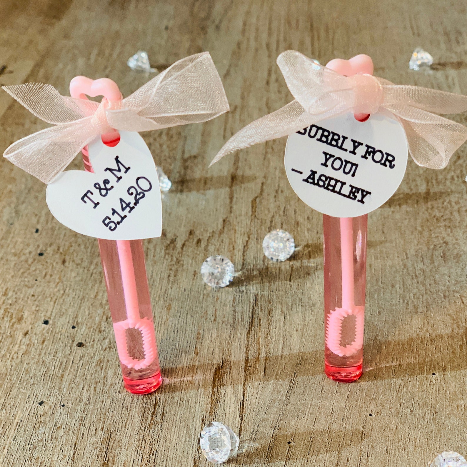 Personalized bubble wands cheap wedding favors for guests Etsy