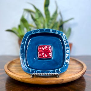 Vintage Secla Hotel Florida keramische asbak – 6” x 6”