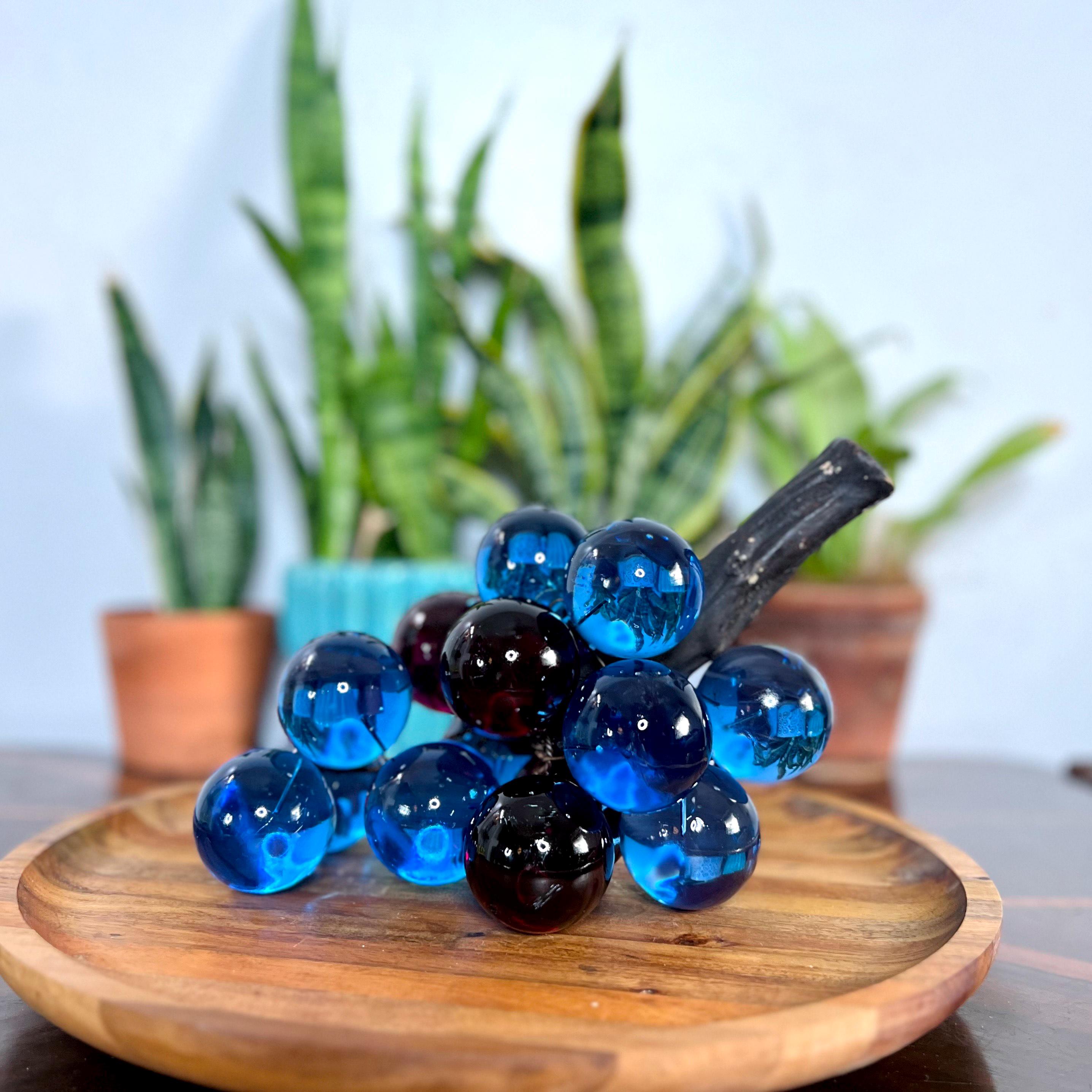 USA 1960’s LUCITE ヴィンテージ ルーサイト オブジェ 葡萄 60～70's ブドウモチーフ アクリルペンダントランプ ｜ glow