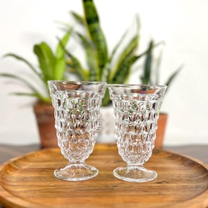Bicchieri vintage in vetro trasparente americano Fostoria - 6 oz