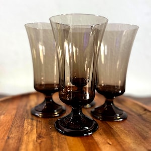 Fostoria Misty Brown Goblets – 10 oz