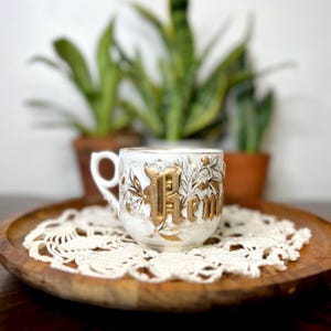 Antique Mustache Mug – “Remember Me” - 3.5”